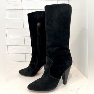 Veronica Beard Olivia Black Suede Boots. Size 7. EUC!